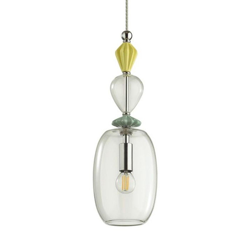   Iris Glas hanging lamp candy B chrome           | Loft Concept 