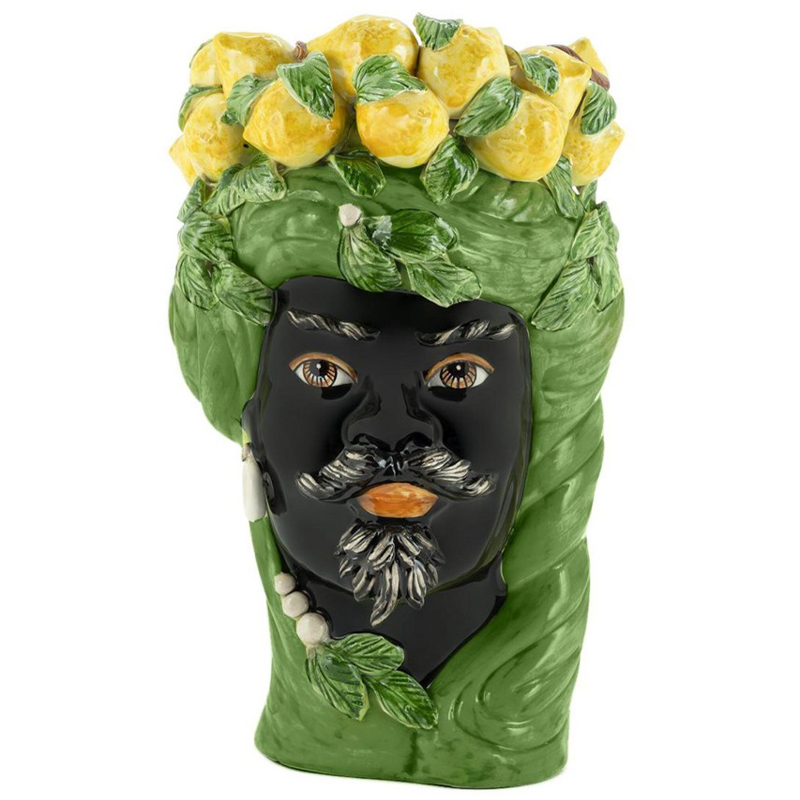  Vase Lemon Head Man Green      | Loft Concept 