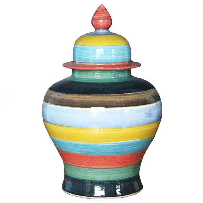  Colored Stripes Rainbow Vase    | Loft Concept 