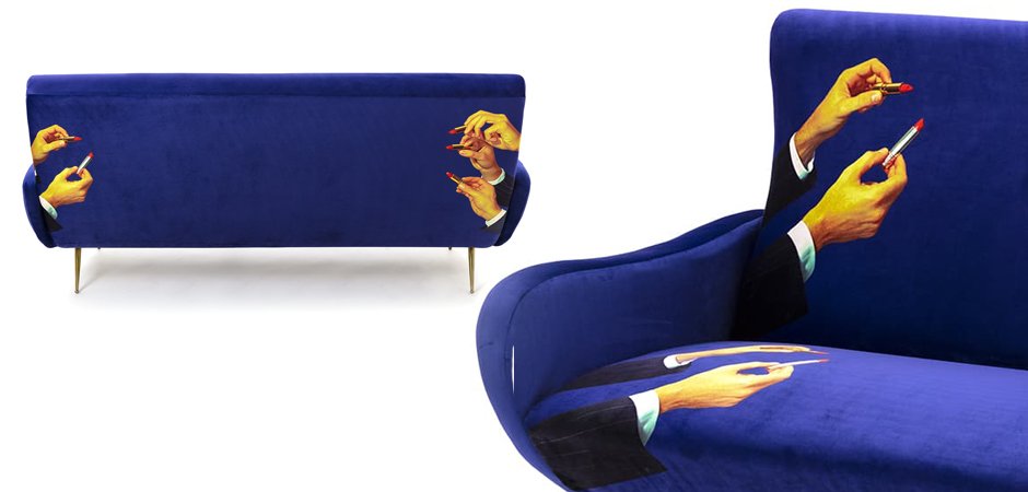 Диван Seletti Sofa Three Seater Lipsticks - фото