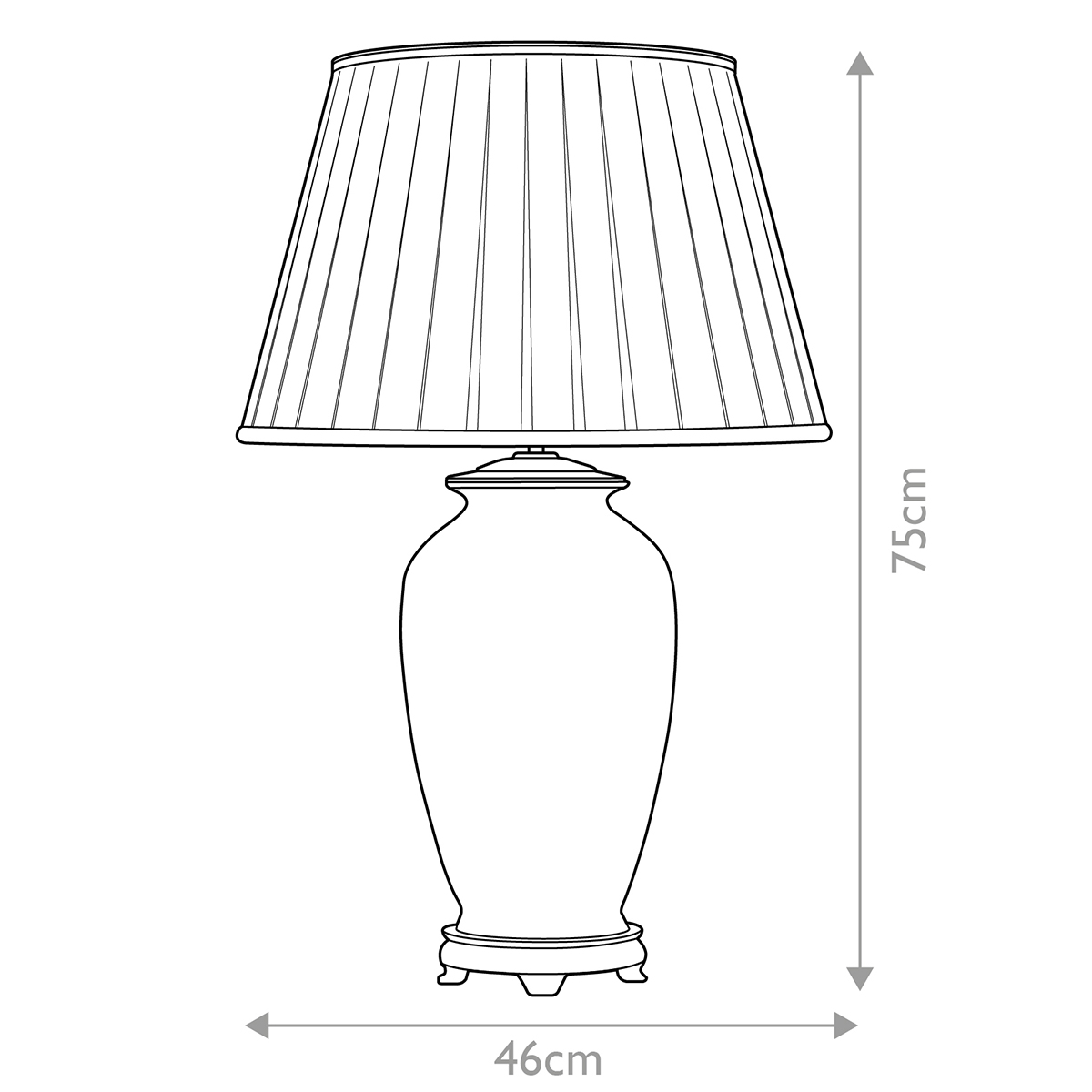 Настольная лампа восточная с основанием из керамики серебряная с цветочным и лиственным декором и белым плиссированным абажуром Elstead Lighting в Москве