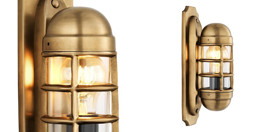 Бра Eichholtz Wall Lamp Le Caprice Brass - Loft-Concept в Москве