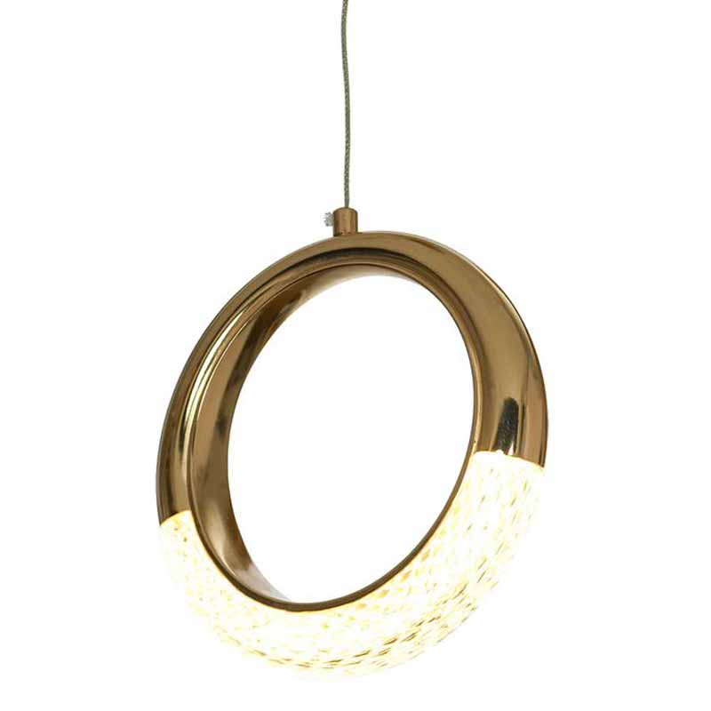 Подвесной светильник Jeziel Ring Hanging lamp Глянцевое золото в Москве | Loft Concept 