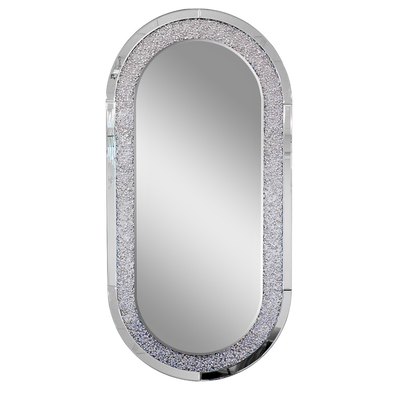  Odila Crystals Oval Mirror    | Loft Concept 