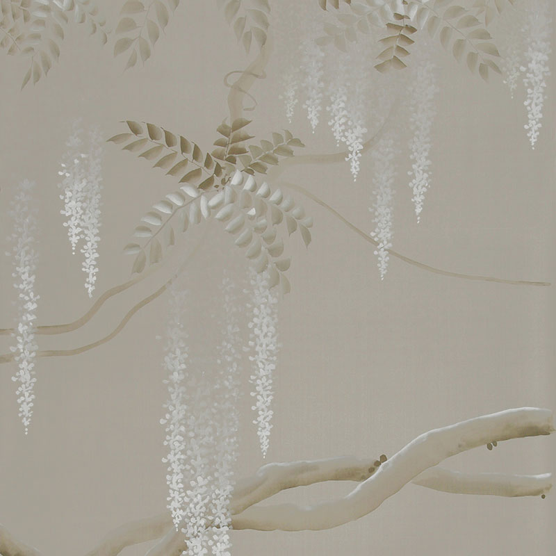    Wisteria Limewash on Lead Grey dyed silk    | Loft Concept 