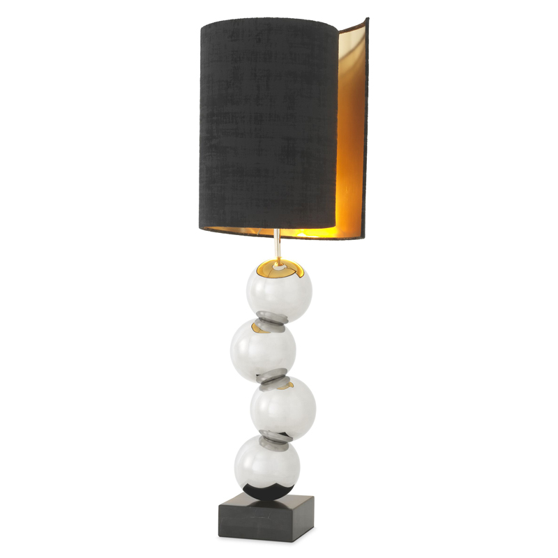   Eichholtz Table Lamp Aerion Nickel     Nero   | Loft Concept 