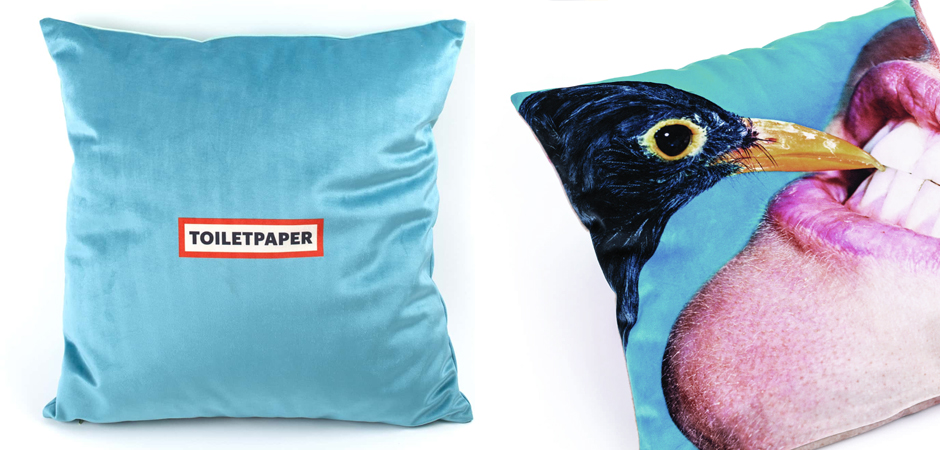 Подушка Seletti Cushion Crow Design Toiletpaper Подушка Seletti Cushion Crow Design Toiletpaper - Loft-Concept в Москве