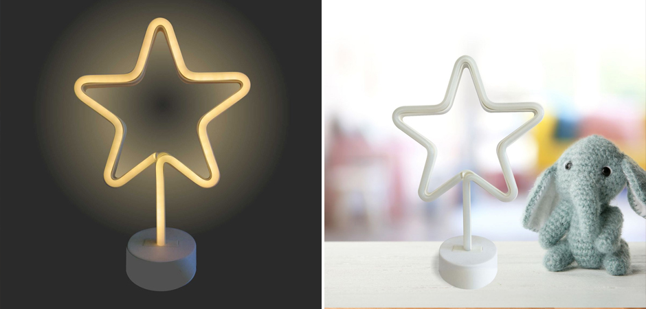 Неоновая настольная лампа Night Star - Loft-Concept в Москве