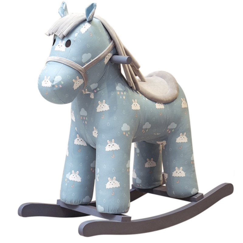 

Лошадка-качалка голубая Theodore Pony
