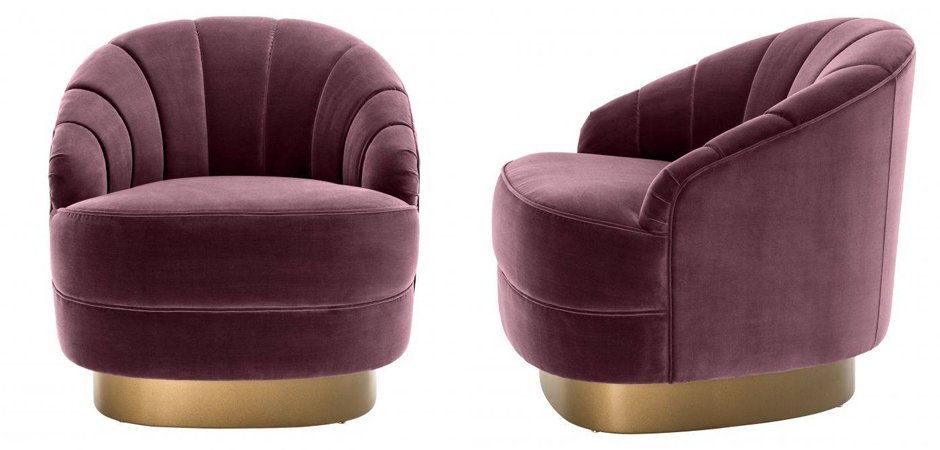 Кресло Eichholtz Chair Hadley Purple - фото