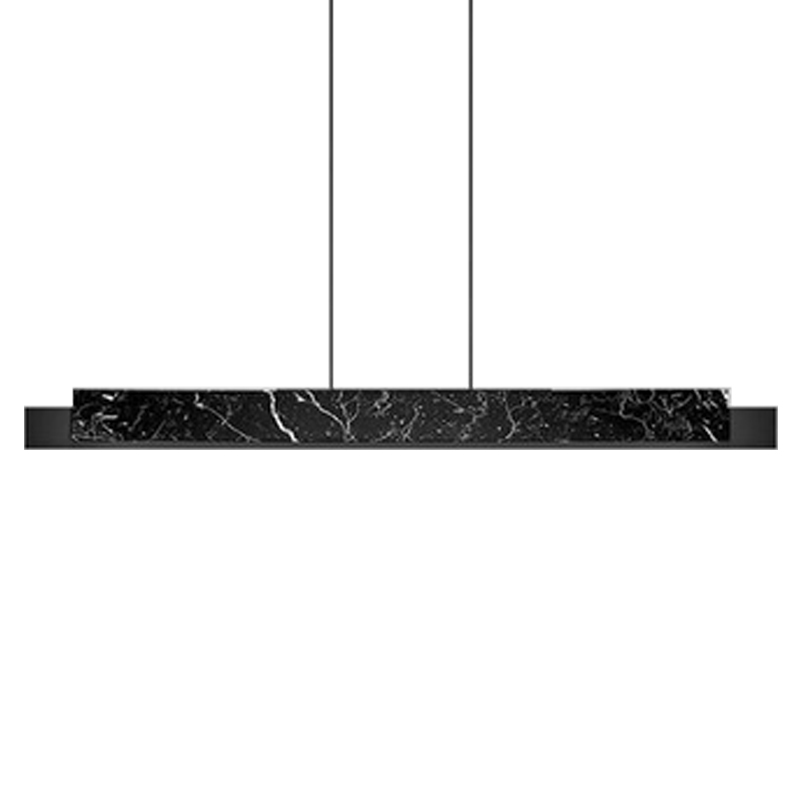  Leonce Marble Linear Chandelier    Nero   | Loft Concept 