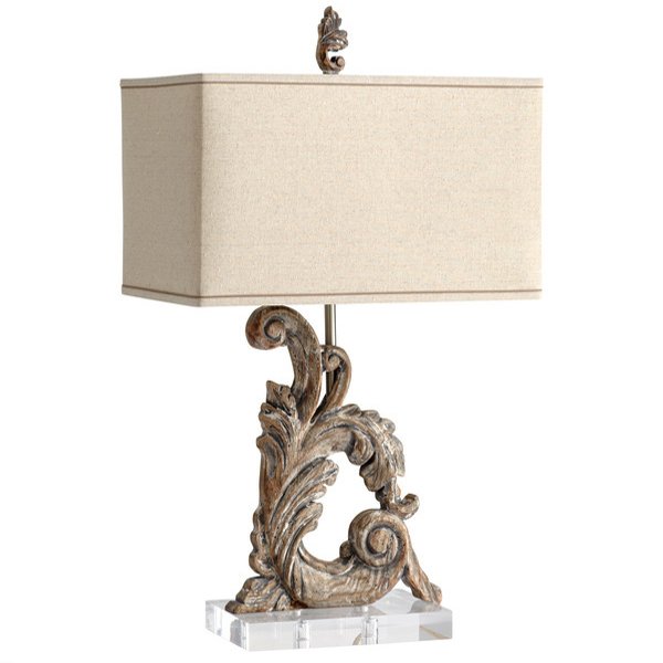   Cyan Design Posy Scroll 1-light Wooden Table Lamp    | Loft Concept 