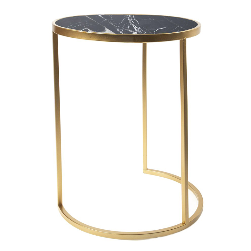   Round Table Marble gold      Nero   | Loft Concept 