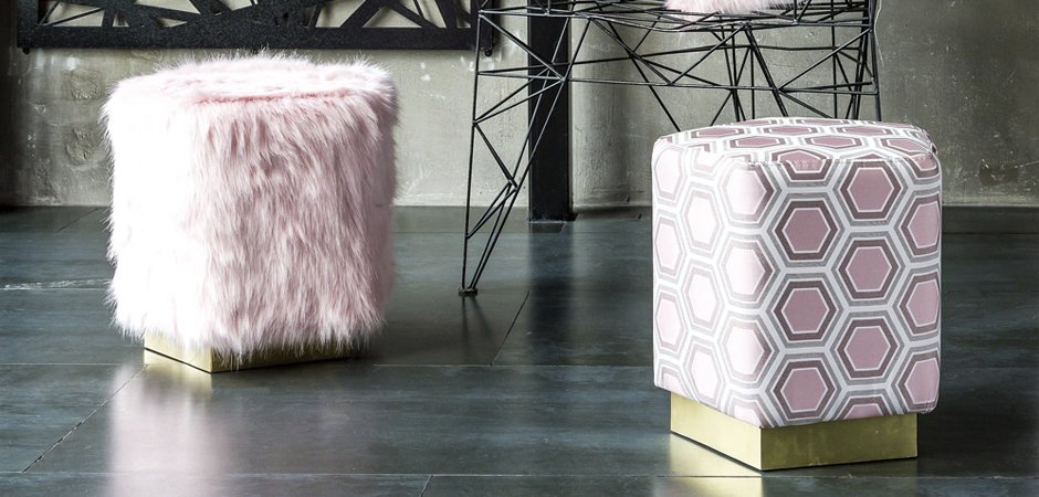 Пуф Hexagon Pink Geometry - Loft-Concept в Москве