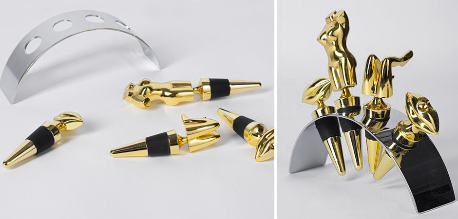 Набор пробок для бутылок ACOLYTE WINE STOPPER - Loft-Concept в Москве