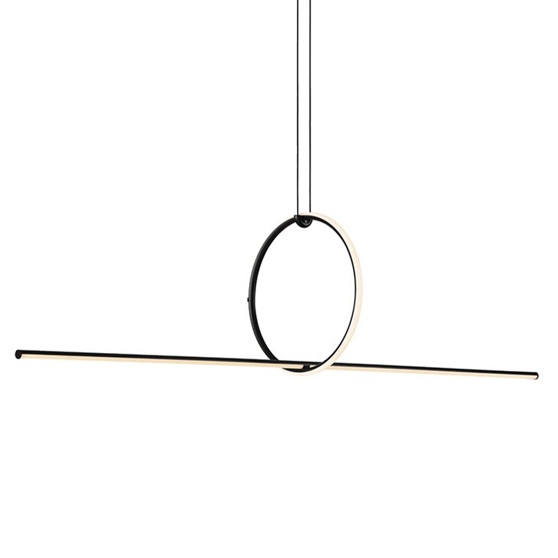   Sircle Line Black Led Lamp    | Loft Concept 
