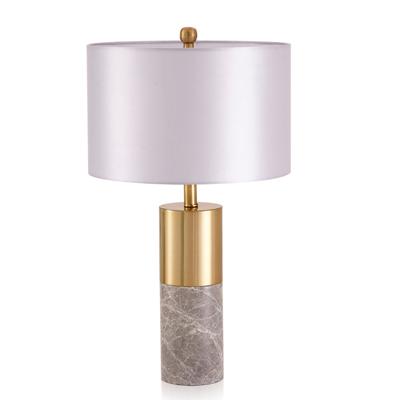   ZOEY TABLE LAMP Gray base White shade      | Loft Concept 