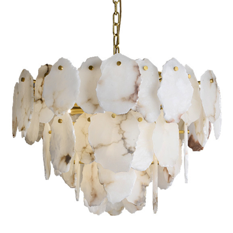  Lucretia Marble Tiered Chandelier    Bianco   | Loft Concept 