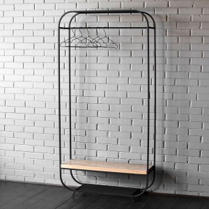 Рейл Tevin Industrial Metal Rust Clothes Rail