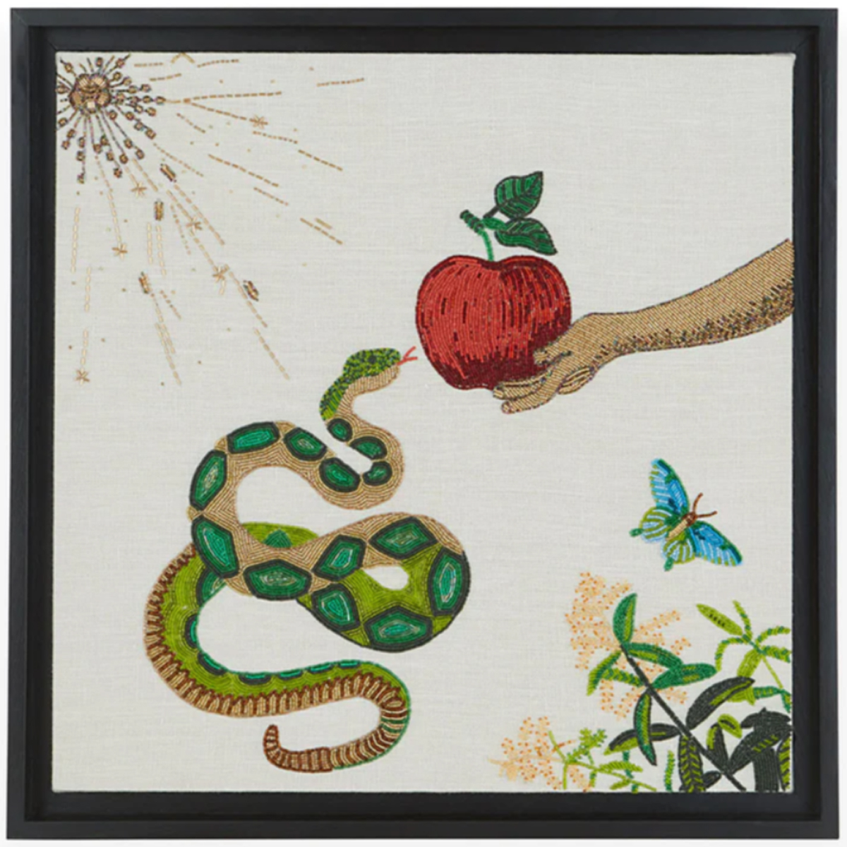 

Панно Змея и яблоко вышивка бисер MUSE SNAKE & APPLE BEADED ART