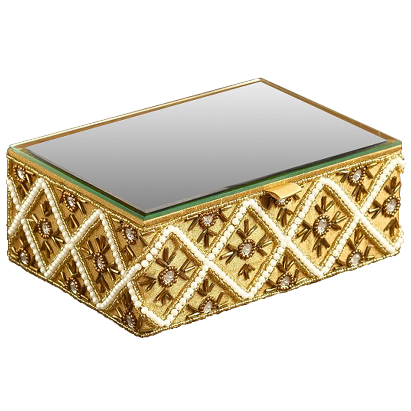      Flavia Beads Embroidery Mirror Box       | Loft Concept 
