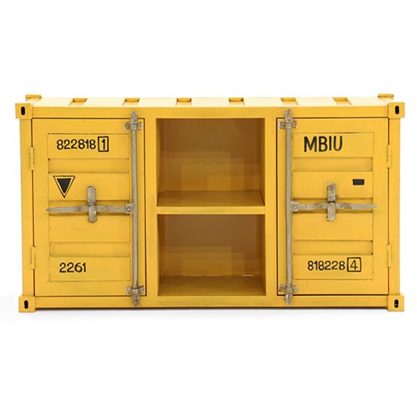 

ТВ тумба морской контейнер Loft TV container yellow