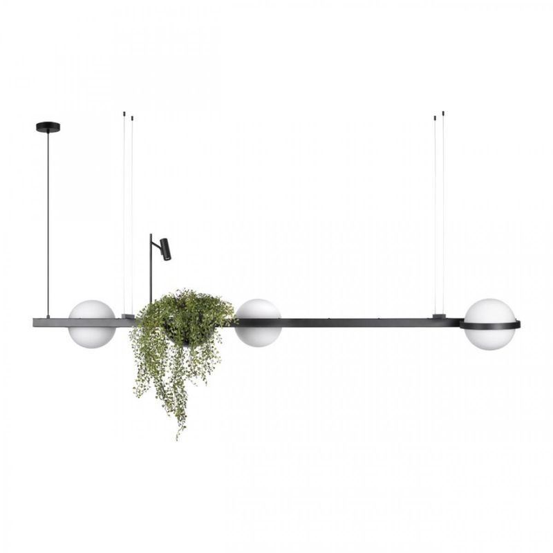 

Линейный Светильник подвесной Vibia Palma 3736 c подставкой для живых растений