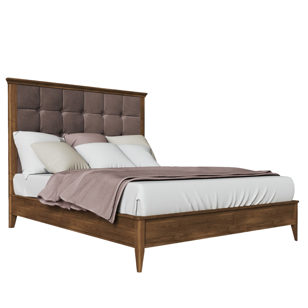 

Кровать из массива бука с мягким изголовьем Tasteful Furniture
