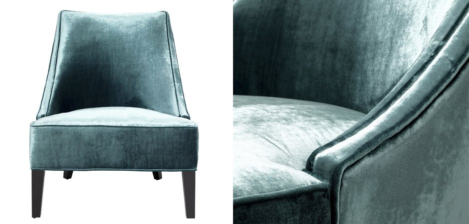 Кресло Eichholtz Chair Dulwich Turquoise Кресло Eichholtz Chair Dulwich Turquoise - Loft-Concept
