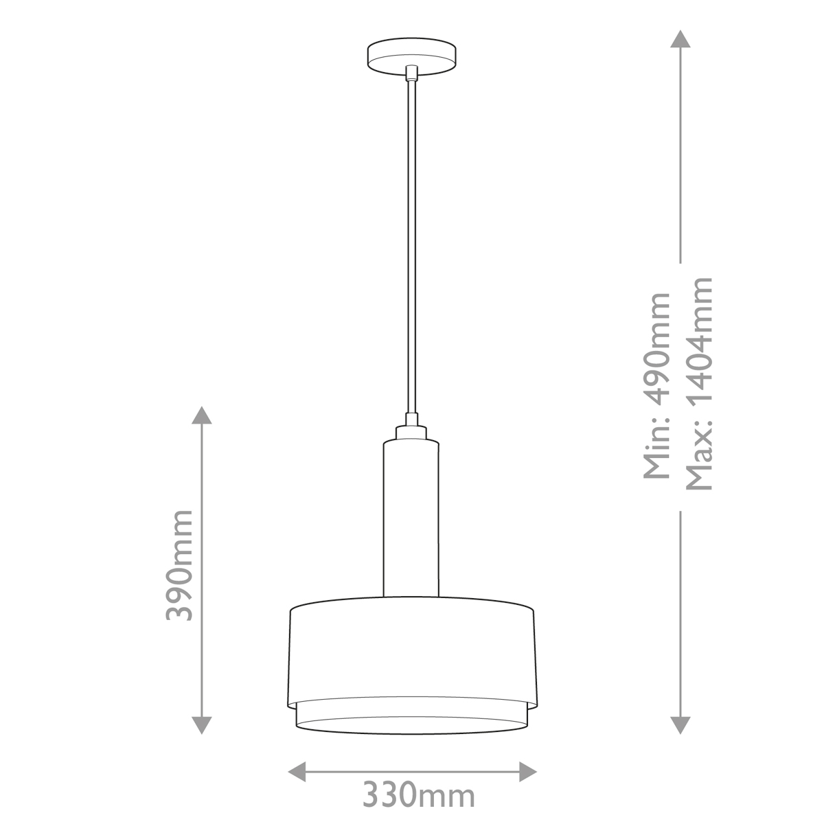 Подвесной светильник цилиндрический с белым плафоном Hinkley в Москве