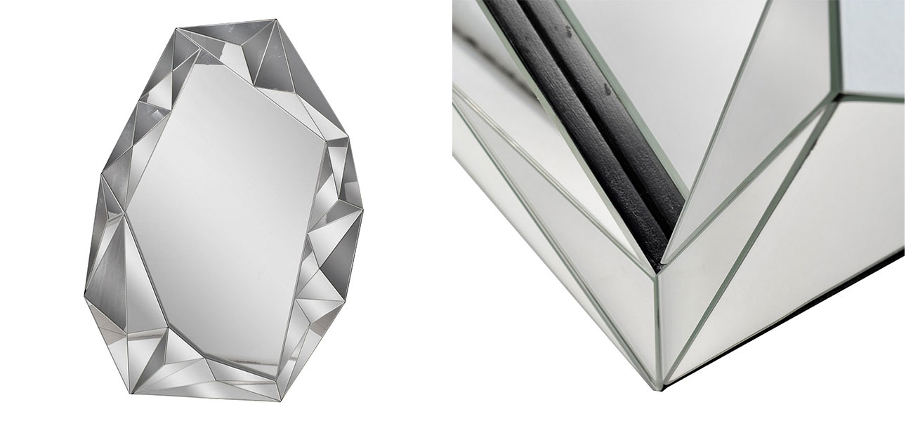 Зеркало абстрактное настенное Wessa - фото