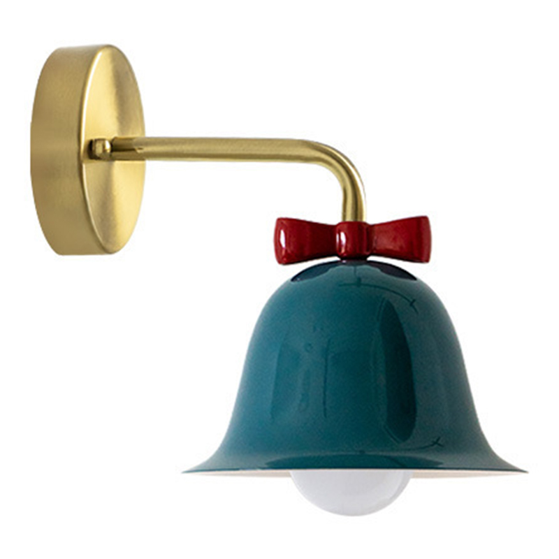   Bell with Bow Deep Blue Wall Lamp -      | Loft Concept 