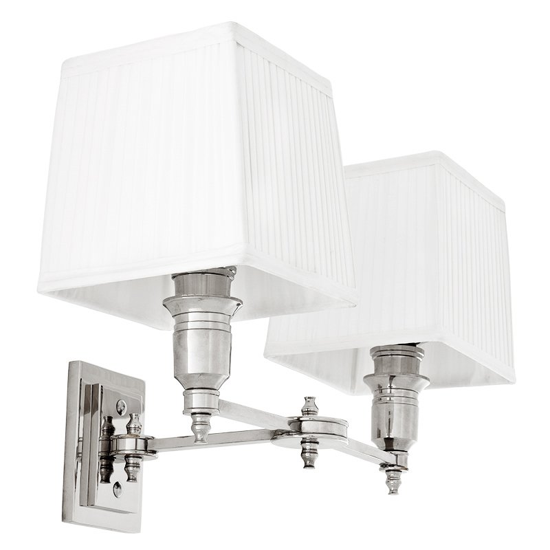  Wall Lamp Lexington Double Nickel+White     | Loft Concept 