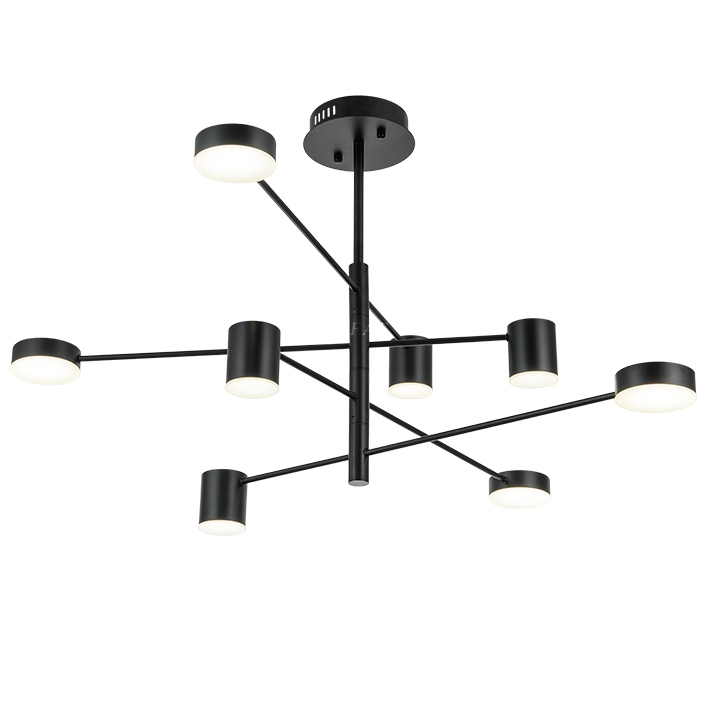   LED Lighting Black 8 lampholders    | Loft Concept 
