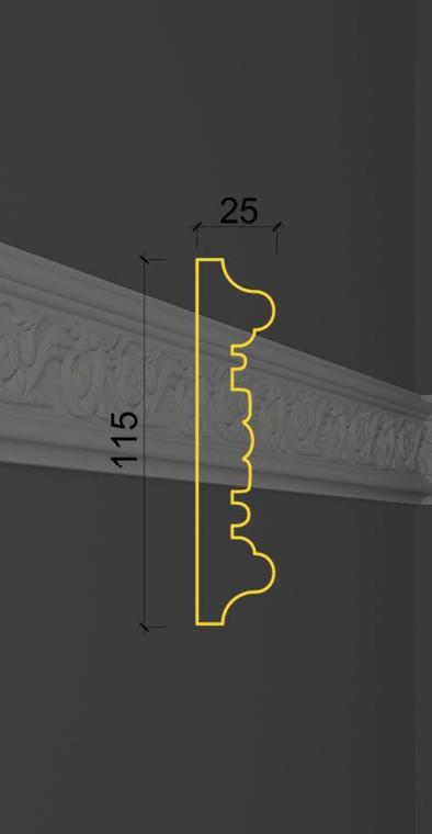 Молдинг с орнаментом MO-08 в Москве