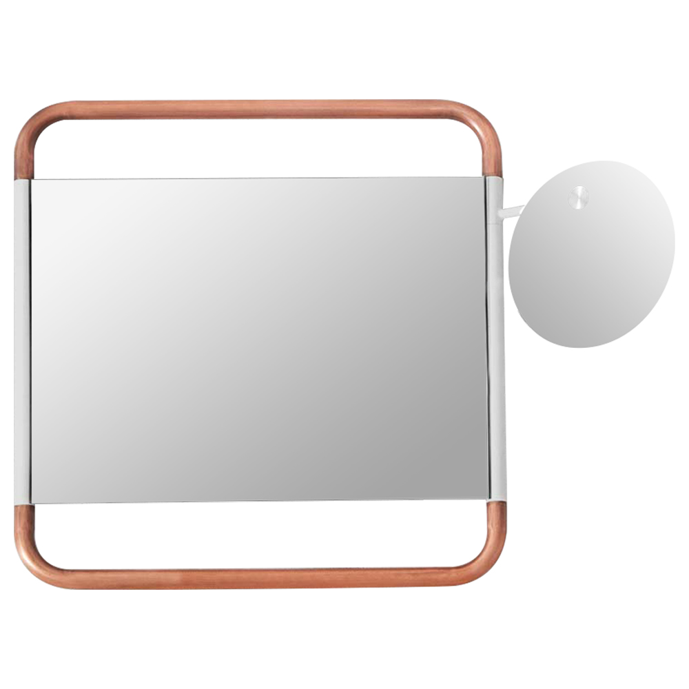 

Настенное зеркало Copper White Square Functional Mirror