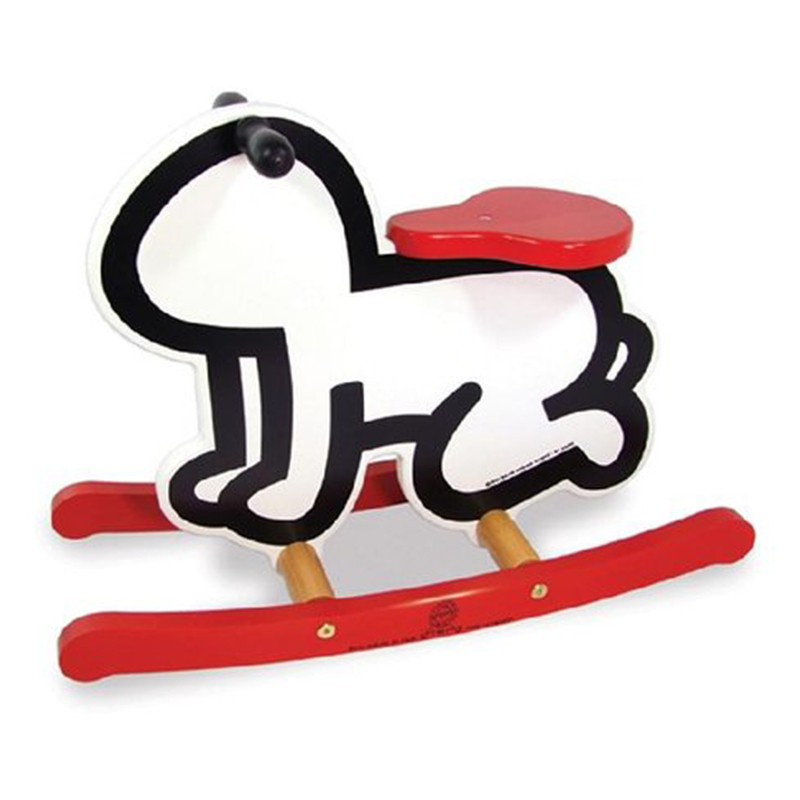    VILAC KEITH HARING ROCKER BABY TOY-WHITE      | Loft Concept 