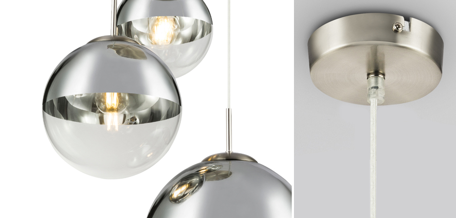 Светильник подвесной Mirror Ball Silver 1 плафон Светильник подвесной Mirror Ball Silver 1 плафон - Loft-Concept в Москве