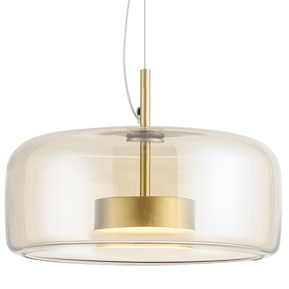 

Подвесной светильник Blanton Amber Glass Hanging Lamp 38