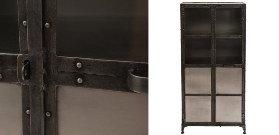 Буфет Industrial Steampunk Nickel Cabinet Буфет Industrial Steampunk Nickel Cabinet - Loft-Concept в Москве