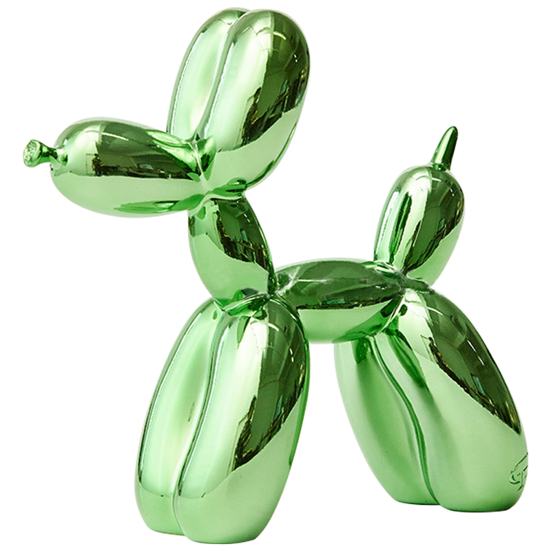  Jeff Koons Balloon Dog Chrome Green    | Loft Concept 
