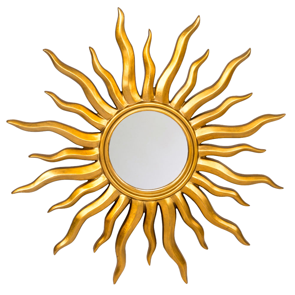 

Зеркало-солнце круглое с золотыми с лучами Rays of Peace
