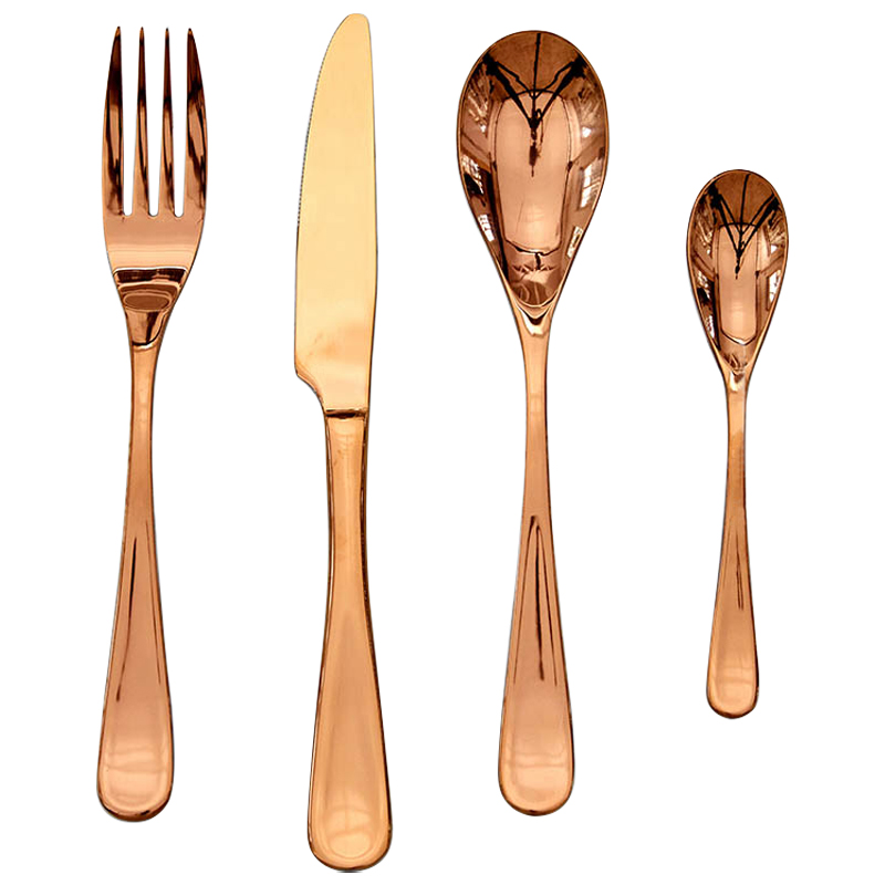    4    Contemporary Cutlery Set Copper    | Loft Concept 