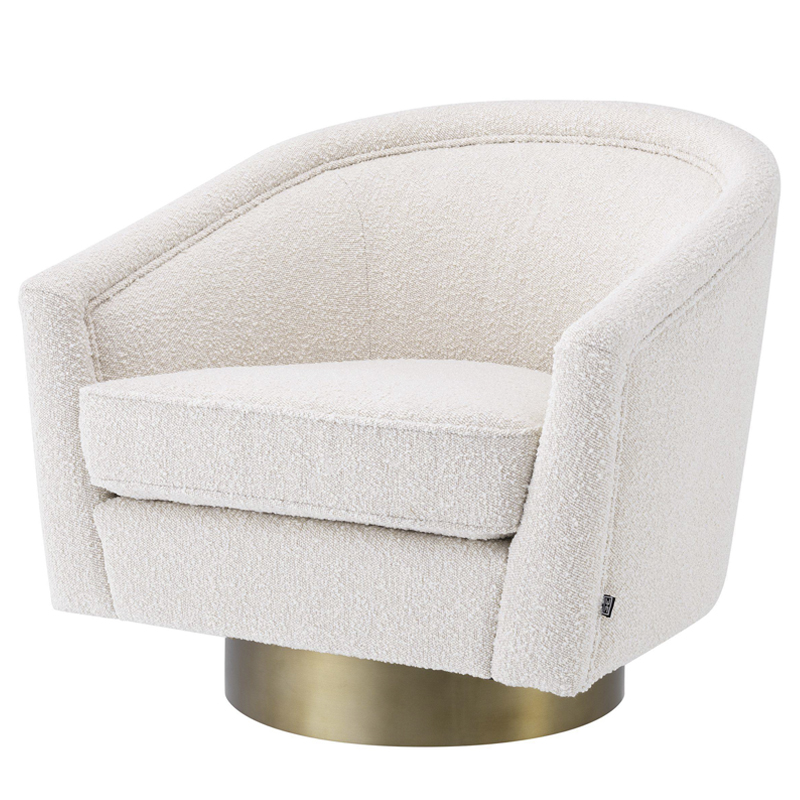  Eichholtz Swivel Chair Catene Boucle cream      | Loft Concept 