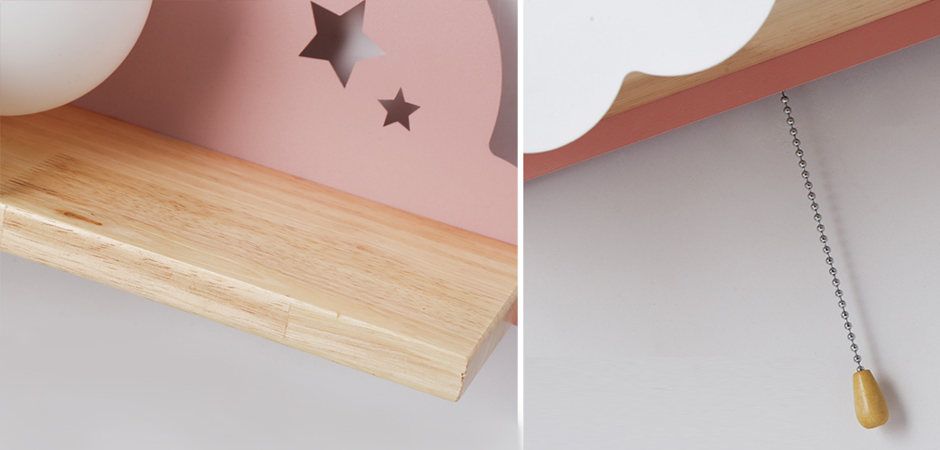 Бра с полкой Розовое Облако Wall Lamp Pink Cloud Бра с полкой Розовое Облако Wall Lamp Pink Cloud - Loft-Concept в Москве