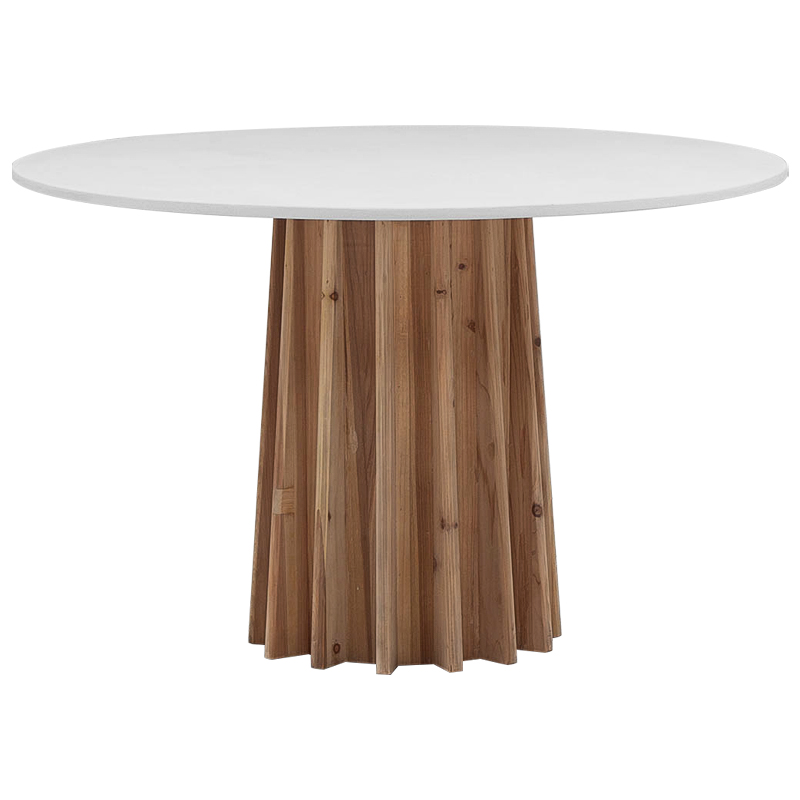    Seamus White Concrete Wood Dining Table     | Loft Concept 