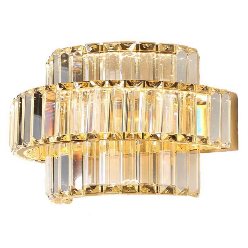 Crystal Shine Linda Gold Wall Lamp B   (Transparent)   | Loft Concept 