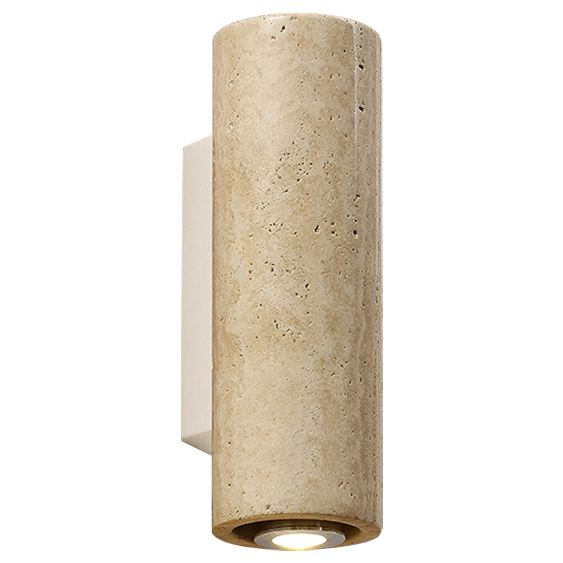  Travertine Cylinder Spot Wall Lamp      | Loft Concept 