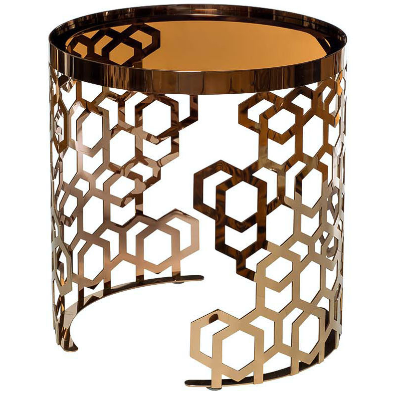  Yen Geometry Table Pink Gold 50    (Amber)   | Loft Concept 