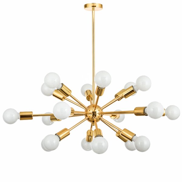  Sputnik Gold Chandelier 18     | Loft Concept 